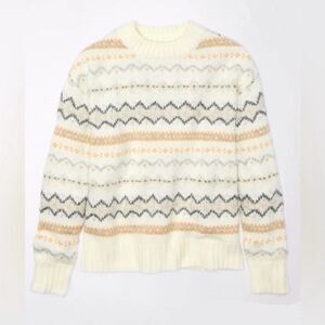 American Eagle Fair Isle Crewneck Sweater - Size XL